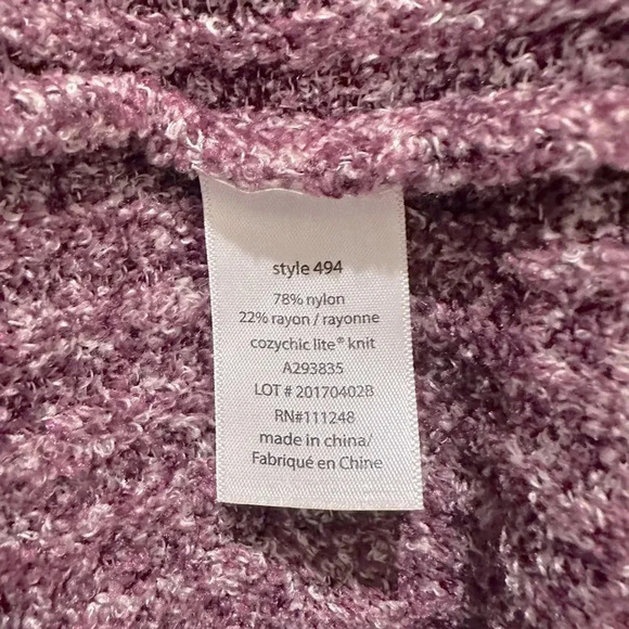 Barefoot Dreams Burgundy Montecito Cardigan sz Small - Picture 10 of 10